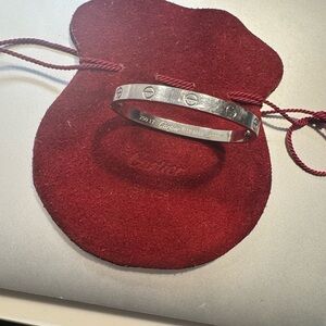 Cartier White Gold Love Bracelet